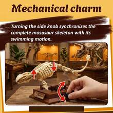 6pcs Skeleton Dinosaur Toys, Creative Mechanical Design With Rotatable Joints For Dinosaur Movement, Fun Stress Relief Assembly Toys With Bone Texture And Scary Atmosphere, Suitable As Christmas, Easter, Birthday Gifts For Boyfriend, Desktop Decor For Men - Skeletal Dinosaur - View 7