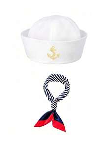 Hat Set Sailor Hat Costume Role Play Yacht Party Stage Performance Cosplay Festival Performance Halloween Sexy Outfit Summer Beach - Multicolor - View 5