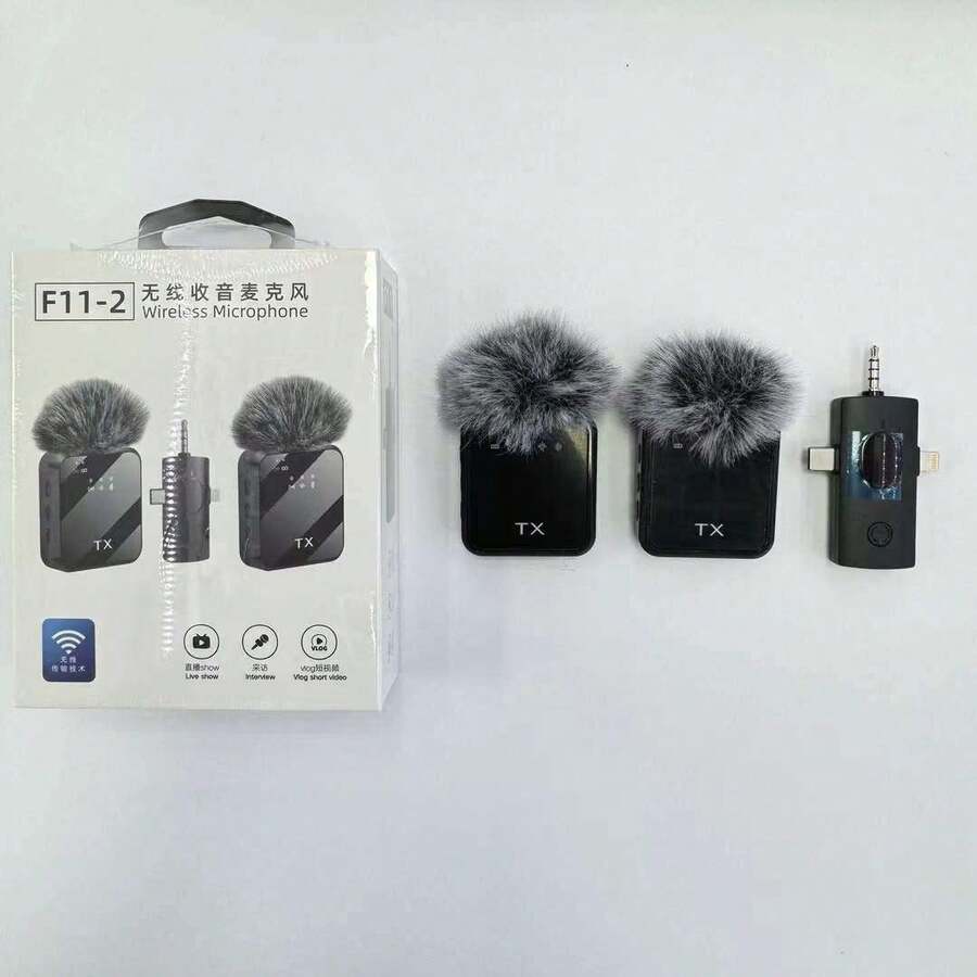 WIRELESS LAPEL MICROPHONE KIT - Black - View 1