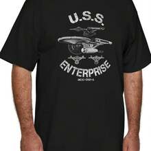 Printed T-Shirt For Men And Women - 黑色 - 查看 1