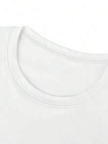 Nueva Colección 2026: Camiseta de Algodón ¡Novedad! Blusa de manga corta para mujer, diseño liso, para estar en casa o para uso casual. Oferta por tiempo limitado. Preciosa blusa, cómoda y de largo regular. Lavable aáquina. Algodón ligero. - Blanco - Ver 3