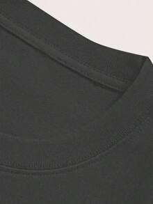 Camiseta casual de manga corta y cuello redondo con estampado, ideal para verano, para niños, niñas y adolescentes.Transpirable y absorbe la sudoración. - Burdeos - Ver 6