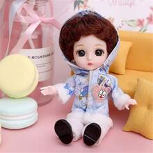 Muñeca de princesa bonita de 16cm, 1/12, 13 articulaciones, BJD, DIY, juguetes para muñecas con ropa, zapatos, cara dulce móvil, regalo de cumpleaños para niños y niñas - 01 - Ver 13