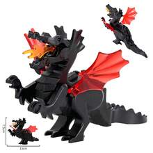 MOC creativo Medieval dragón Caballeros modelo figuras de acción bloques de construcción colección de ladrillos Brinquedos juguetes para niños regalos - Conjunto 33 - Ver 2