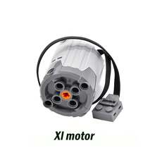 MOC-funciones de energía de alta tecnología, servomotor, interruptor de polaridad, juego de luces, receptor de Control remoto de velocidad IR, caja de batería, Juguetes DIY - Control de Velocidad 8879 - Ver 5