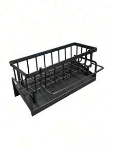 1-Pack Dish Drying Rack, Dish Drainer With Utensil Holder, Countertop Space Saver Dish Rack, Premium Kitchen Counter Organizer, Kitchen Storage And Organization Rack - Black - View 11