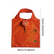 1/5 buah Tas Belanja Lipat Motif Buah, Praktis untuk Perjalanan, Dapat Dicuci dan Tahan Lama - Sempurna untuk Belanja di Pasar dan Penggunaan Sehari-hari - tas jinjing - View 6