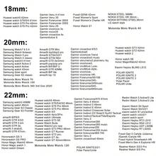 18mm、20mm、22mm 磁性尼龙运动表带，兼容 Forerunner 55/165/245/255/265/265S/955、Venu 2/3S/4S、Vivoactive 4/5/6、Galaxy Watch 5/6/7/6 Classic、BIP6/GTR4 智能手表配件弹性表带 - 彩色 - 查看 8