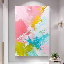 Enmarcado 1 póster de lienzo de arte abstracto con marco - Adorno de figura de estilo atemporal, pintura decorativa para el hogar, oficina, bar, aula, dormitorio,  de decoración de pared para varios lugares, ideal para regalos de vacaciones, huevos de Pascua, Día de los Inocentes, Día de la Madre, ceremonia de graduación. - Enmarcado - Ver 1