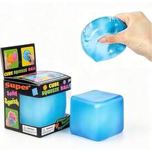 1pc Daily Stress Relief Tool, Magic Cube Super Durable Squeeze Toy, 2.25in Magic Cube Gift Box, Sensory Stress Relief Tool, Game And Party Small Gift, Suitable As A Gift Or Party Favor. - Multicolor - View 12