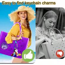 Key Holder Accessories Bogg Bags X Large, Insert Charm Carabiner Keychain Beach Bag - 藍色的 - 查看 3