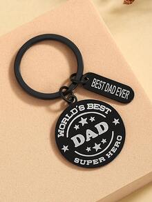 Llavero para papá "El mejor papá" - Regalo de cumpleaños para papás de hija o hijo, primer regalo del Día del Padre para un nuevo papá - Multicolor - Ver 6