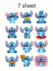 Bộ 24 miếng dán Stitch của Disney dùng trang trí ly rượu, hình dán vinyl chống thấm nước dễ thương chủ đề Lilo & Stitch, hình dán Stitch Kawaii để tự trang trí cốc, ly, cốc giữ nhiệt, sổ lưu niệm, quà tặng tiệc tùng, hình dán Stitch hoa lá đẹp mắt dành cho trẻ em và thanh thiếu niên, món quà hoàn hảo cho người hâm mộ Stitch. - Hình dán tự dính Stitch - Xem 16