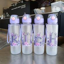 1pc 700ml 26 Letter Water Bottle, Fun And Interesting, Can Be Assembled Into Different Words And Names, Leak-Proof, Enjoy The Fun Of The Water Bottle While Drinking, Suitable For Birthday Gifts, Holiday Gifts, Mother's Day Gifts, Children's Day Gifts - Multicolor - View 8