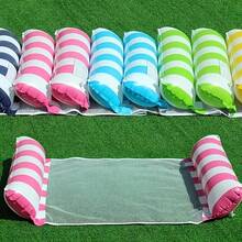 1pc 3-In-1 Inflatable Pool Hammock, Summer Essential Water Lounger, Durable PVC Inflatable Floating Raft, Lightweight Foldable Floating Bed, Suitable For Adults And Teens, Perfect For Pool Parties, Beach Vacations, Lake Trips, Sunbathing And Water Relaxation, Random Color - Inflatable Float - View 6