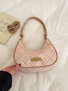 Women's Crescent Moon Bag, Niche Design, High-End Underarm Bag, Fashionable Versatile Shoulder Crossbody Bag - Multicolor - View 9