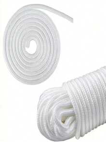 Multi-Size White Braided Paracord, Strong Nylon String For DIY, Camping, Fishing, Packaging - F-White - View 3