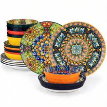 Dinner Plate - 18 יחידות - ללא צלחות קינוח (ל-6 אנשים) - ראה 10