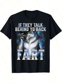 If They Talk Behind Your Back Fart T-Shirt - Black - View 6