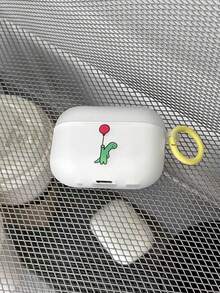 Ốp điện thoại Apple hình khủng long nhỏ dễ thương, chất liệu silicon mềm mờ chống sốc với vòng đeo màu vàng, tương thích với hộp tai nghe Apple. - Nhiều màu - Xem 4