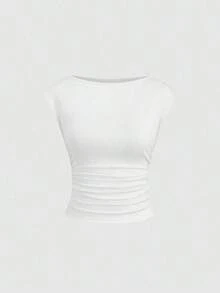 Set de 3 piezas de top/camiseta ajustada con espalda descubierta, transpirable y que absorbe la humedad para mujeres - Multicolor 15 - Ver 3