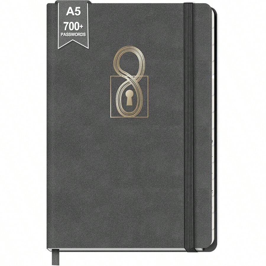 Notebooks, Dark Grey, Password, 8 Shaped Lock Adults World Book Day - Default - View 1