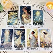 Bộ bài Tarot 78 lá chủ đề Tiên nữ - Bộ bài Tarot chủ đề hoa cổ điển, quà tặng bộ sưu tập bói toán - Nhiều màu - Xem 4