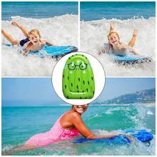 Flotador inflable con forma de fruta con mango, juguete de agua de dibujos animados para niños, Fiesta EN LA Piscina al aire libre, suministros de natación inflables - Rojo - Ver 4