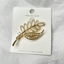 Gold-Plated Thorn-Shaped Brooch - 金色 - 查看 2