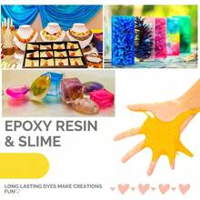12 Color Mica Powder For Epoxy Resin Pigment Set, Nature Colors Stored In Tubes Pigment Powder, Wax Melts Dye, Back To School - Lavender Purple, Midnight Blue, Red, Pink, Chocola - View 5