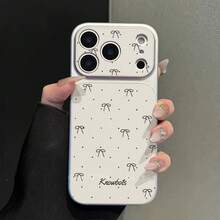Nouvelle étui de téléphone  grande fenêtre à la mode, compatible avec iPhone 17 Pro Max/17 Pro/17/16 Pro Max/16/16 Pro/16 Plus/15/15 Pro Max/15 Pro/15 Plus/11/12/13/14 Pro Max/12 Pro/12 Pro Max/13 Pro/13 Pro Max/7 Plus/14 Pro/14 Pro Max, coque souple, protection intégrale, design pour femmes - Blanc - Voir 3