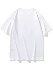 Camiseta de manga corta con estampado divertido del diagrama de descomposición de una hamburguesa, diseño personalizado, unisex, moderna y versátil. - Blanco - Ver 3