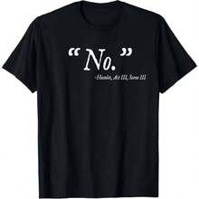 Printed T-Shirt For Men And Women - Black - View 1