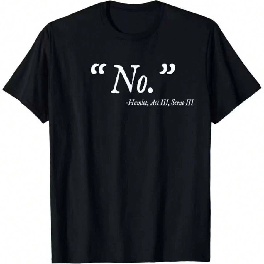 Printed T-Shirt For Men And Women - Black - View 1