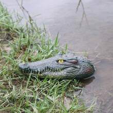 Lifelike Floating Crocodile Model, Outdoor Pond And Swimming Pool Decor, Suitable For Yard Landscape, Pond And Garden Water Feature Decoration - Crocodile Ornament - View 1