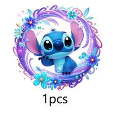 Bộ sưu tập sticker Disney Stitch, 1/12/24/36/48/100/150 miếng, sticker tròn dễ thương chủ đề Lilo & Stitch, decal vinyl chống thấm nước dành cho trẻ em và thanh thiếu niên, sticker Stitch họa tiết hoa pastel đẹp mắt dùng để trang trí bình nước, laptop, ốp điện thoại, sổ lưu niệm, quà tặng tiệc tùng, quà cho người hâm mộ Stitch. - tròn - Xem 46