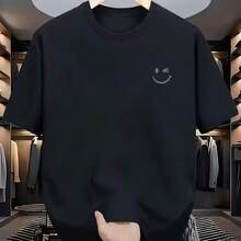 Printed T-Shirt For Men And Women - Black - View 1