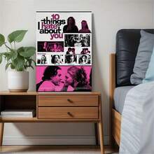 1pc Poster Print: Frameless Canvas Painting, Titled "Ten Things I Hate About You": A Visual Artwork That Weaves Romance And Conflict Together, Showcasing The Complex Emotional Entanglements Between Characters,Suitable For Room Decor,Bedroom Decor, Wall Decor, Living Room Decor, Room Accessories,Office Decor,Bathroom Decor,Kitchen Decor,Western Decor, Fashion Home Decor, It Is The Perfect Gift For Him/Her, Friend Gift, Multiple Sizes To Choose From - A - View 11