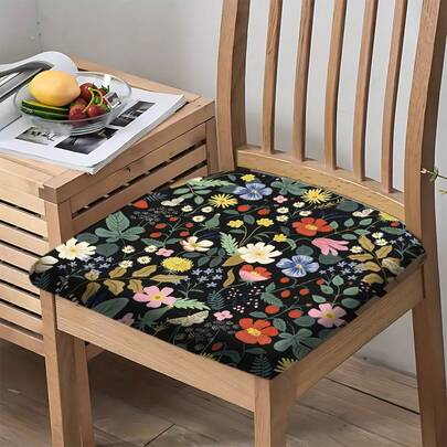Bộ 2/4/6 vỏ đệm ghế co giãn kiểu đồng quê, họa tiết đồng cỏ đêm, thích hợp trang trí nhà cửa, phòng khách, phòng ăn, sân vườn, khách sạn, tiệc tùng, chất liệu polyester có thể giặt được.