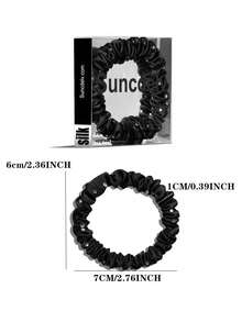 SUNCDELV SLIK 30mm Dây buộc tóc nữ bằng lụa tơ tằm nguyên chất 100% đính đá lấp lánh, phụ kiện tóc sang trọng mới được chế tác từ đá quý. - Nhiều màu - Xem 8