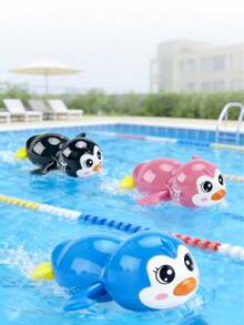 Bath Toy Cute Swimming Penguin Bath Toys For Toddlers Floating Wind Up Toys For Boy Girl New Born Baby Bathtub Toddler Toy Gift,Bath Toys,Toddler Toys,Beach Toys,Baby Bath Toys,Pool Toys,Baby Beach Essentials,Toys - Multicolor - View 6