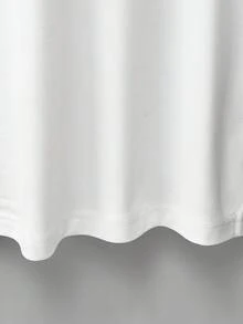 Camiseta suave 100% algodón, estilo europeo y americano de verano, con estampado, cuello redondo, corte regular, top casual estampado, camiseta de algodón transpirable, combina con todo, fresca. - Blanco - Ver 4
