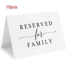 5/10/20 piezas Tarjetas de asiento reservado para boda, adecuadas para decoración de mesa de banquete de familia, compromiso y boda, decoración de boda, suministros de boda, fiesta, restaurante - Multicolor - Ver 13