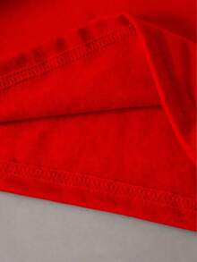 Camiseta casual de mujer con estampado de corazones y rayas, para veranoPure-Cotton - Rojo - Ver 4