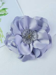 2026 Trâm cài áo hình hoa cuộn 3D tinh tế bằng vải satin thủ công, kích thước 20cm, phụ kiện thời trang đa năng cho quần áo và váy. - hoa hồng - Xem 25