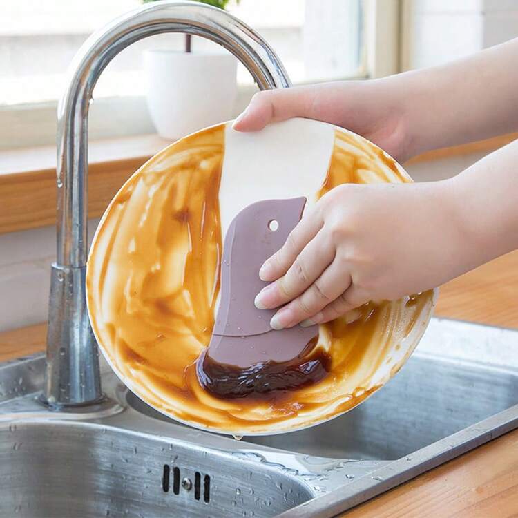 1 cái/3 cái dụng cụ cạo mềm hình chim cánh cụt, dụng cụ cạo dầu trên thớt nhà bếp, dụng cụ nhỏ dùng trong làm bánh và nấu nướng. - Xám - Xem 4