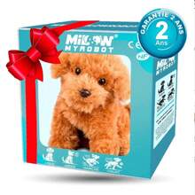 2025 Cachorro de peluche para caminar y ladrar, juguete eléctrico realista para mascotas con 10 sonidos, regalo de compañero para niños para Navidad de 3 años o más, mascota virtual - B - Ver 10