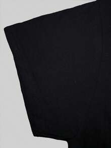 Camiseta de manga corta con cuello redondo y estampado de atardecer sobre el agua, top casual de primavera y verano, ropa de verano para mujer, blusas de mujer, tallas S-3XL - Negro - Ver 3