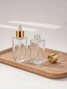 2pcs Amber Glass Dropper Bottles 10-30ml, Refillable For Travel, Essential Oils, Perfumes, Hair Oils, Practical Gift For Mother's Day, Women - Brown - View 4