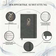 Notebooks, Dark Grey, Password, 8 Shaped Lock Adults World Book Day - Default - View 4